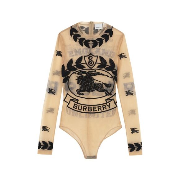 BURBERRY Other - Embroidered Tulle Bodysuit - Contrast Color, SS23 Collection